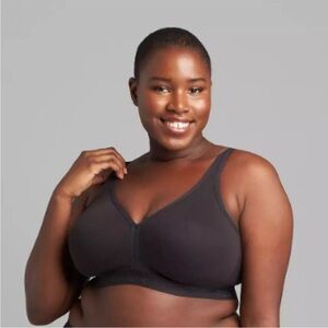 NWT Cacique Unlined Full Coverage No-Wire Bra - Black 38H